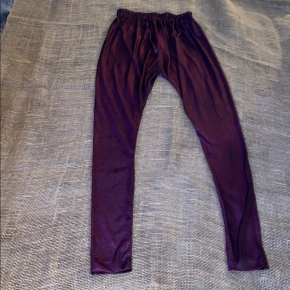 Fashion  Shiny plum Tights leggings - Picture 2 of 13